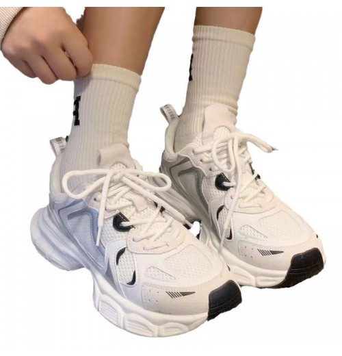 2024 Fashion casual shoes women breathable comfortable thick sole lace-up small casual running women's shoes 2024 Fashion casual shoes women breathable comfortable thick sole lace-up small casual running women's shoes