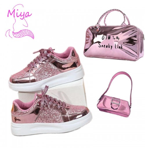 2024 Fall New Sequined Patchwork Glitter Pu Leather Lace Up Flat Sneaker Casual Walking Shoes for Women and Man Unisex Sneakers 2024 Fall New Sequined Patchwork Glitter Pu Leather Lace Up Flat Sneaker Casual Walking Shoes for Women and Man Unisex Sneakers